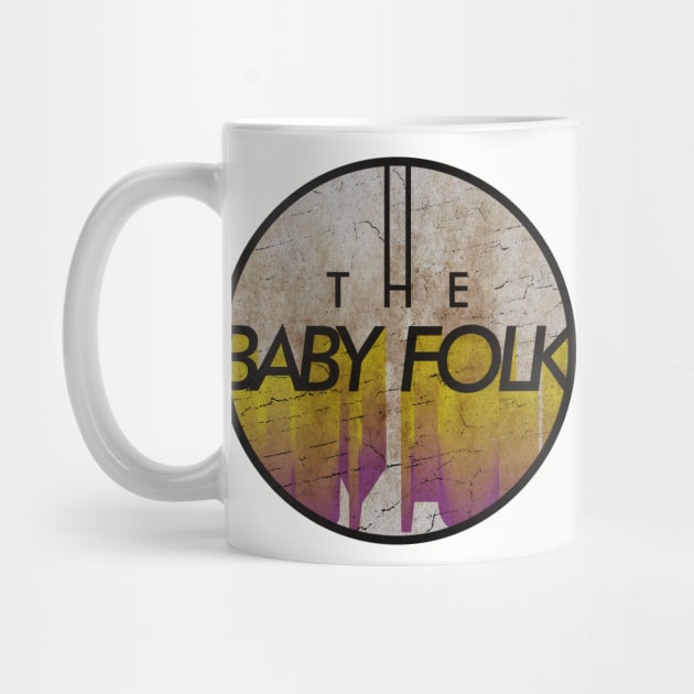 THE BABY FOLK - VINTAGE YELLOW CIRCLE by GLOBALARTWORD